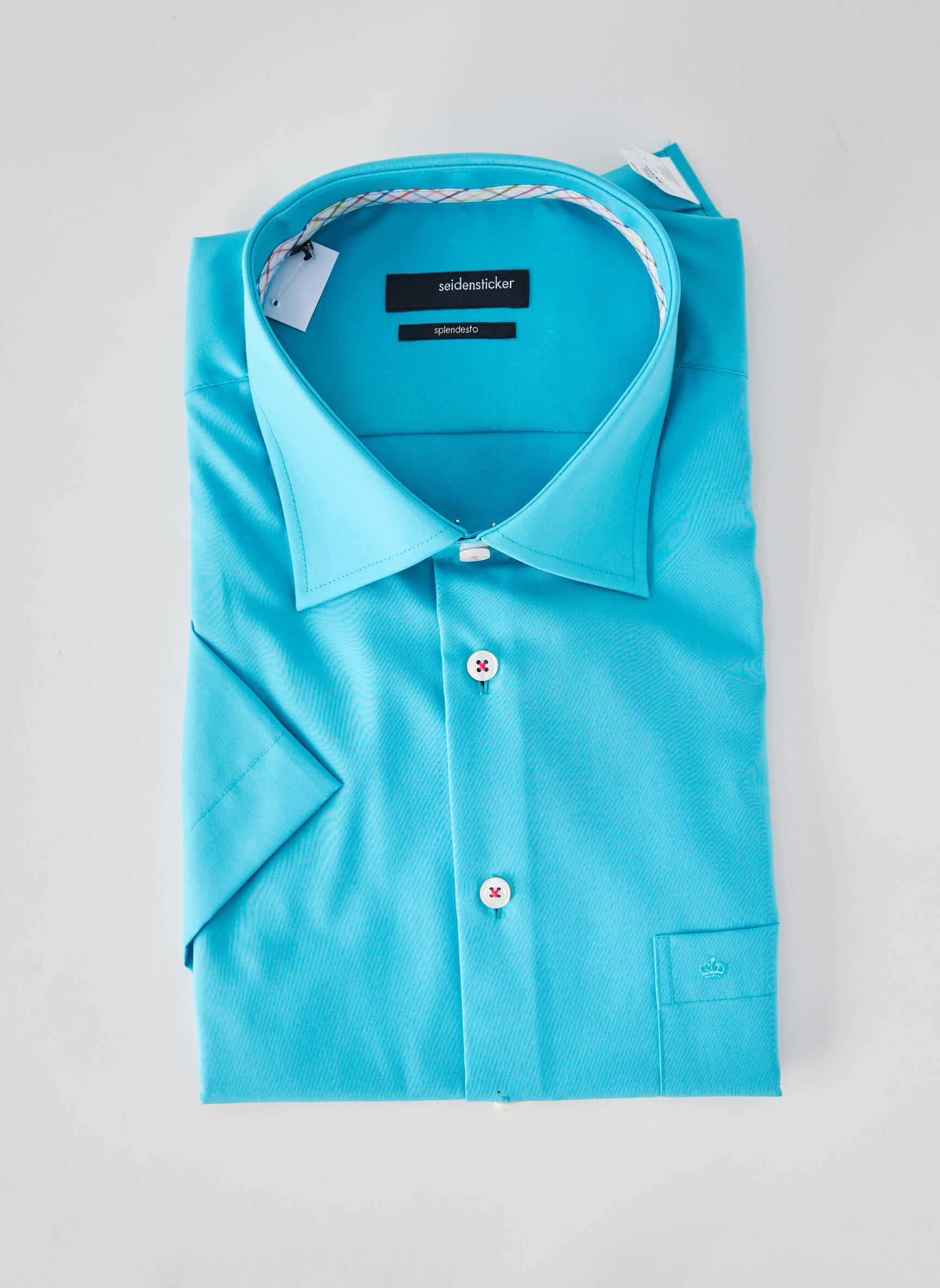 Chemise manches longues poches bleu SEIDENSTICKER homme