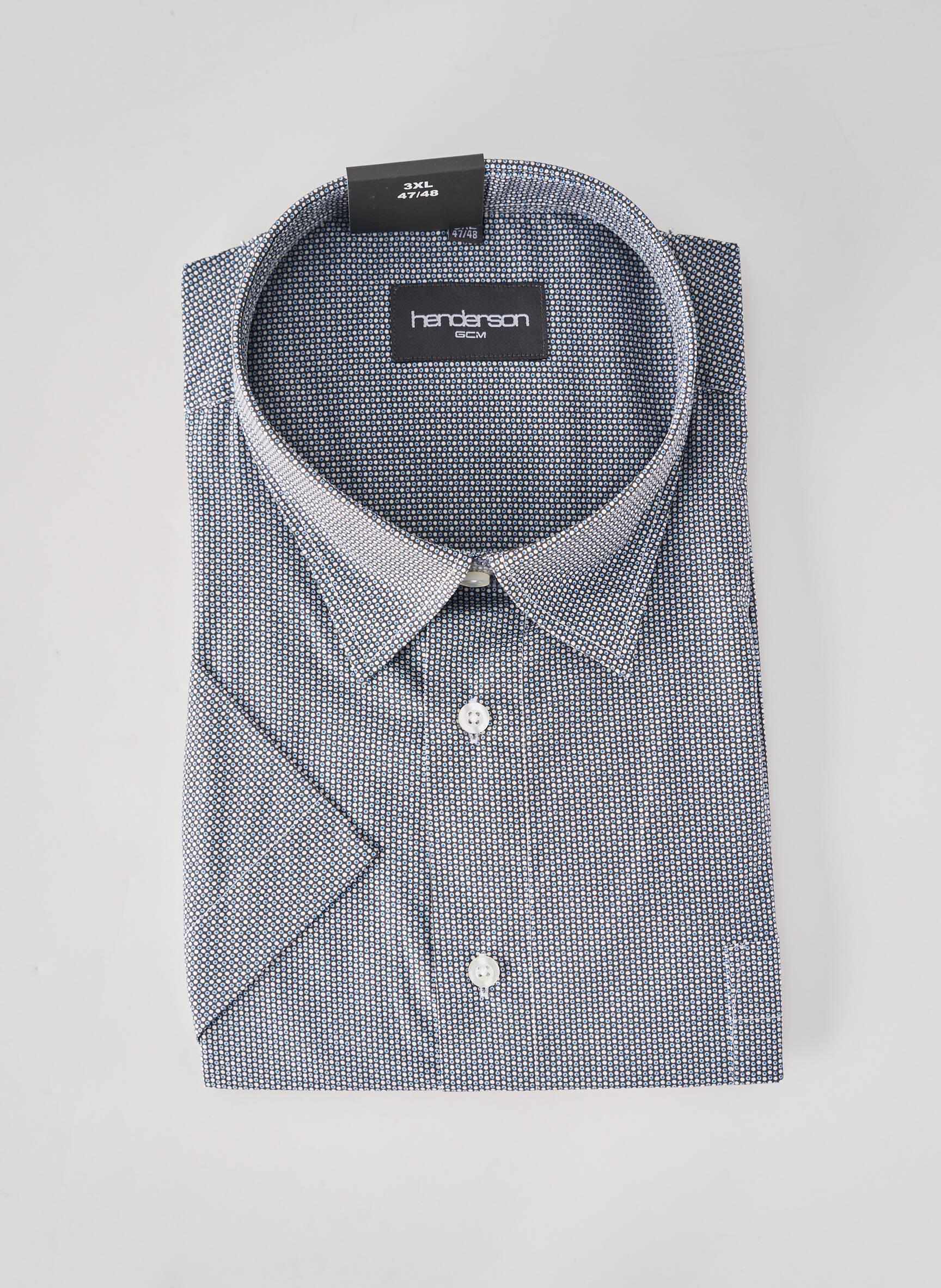 Chemise manches longues poches gris HENDERSON homme