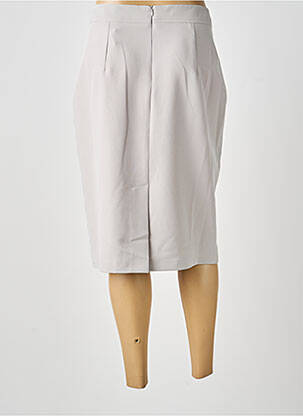 Jupe mi-longue taille normale gris GUY DUBOUIS femme