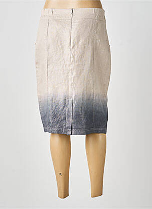 Jupe mi-longue taille normale beige MERI & ESCA femme