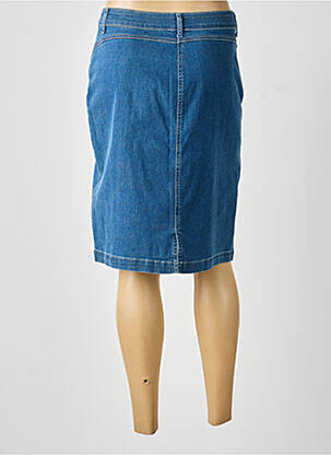 Jupe mi-longue taille normale bleu IMPULSION femme
