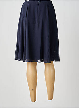 Jupe mi-longue taille normale bleu GUY DUBOUIS femme