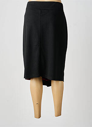 Jupe mi-longue stretch noir GUY DUBOUIS femme