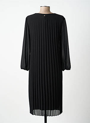 Robe mi-longue coupe fluide manches 3/4 noir STREET ONE femme