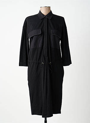 Robe mi-longue manches 3/4 manches 3/4 noir TUZZI femme