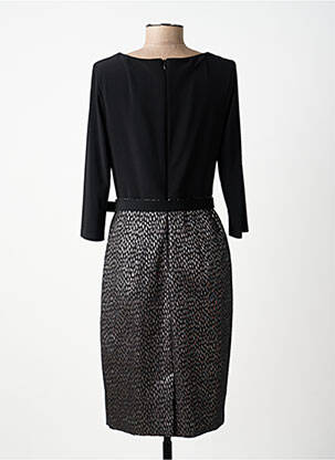 Robe mi-longue manches 3/4 manches 3/4 noir JOSEPH RIBKOFF femme