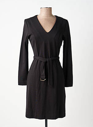Robe courte manches longues manches longues noir LOLA ESPELETA femme