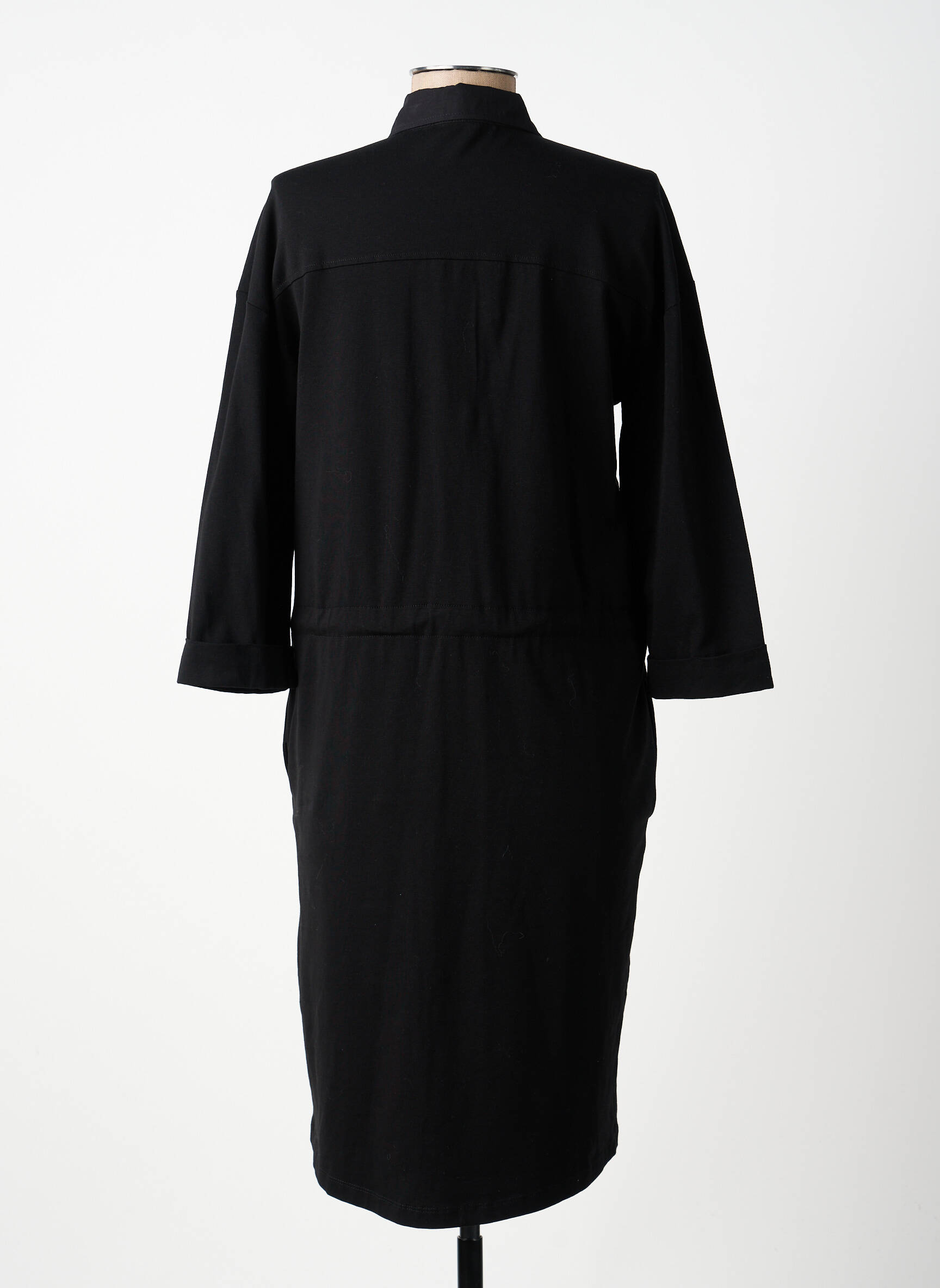 Robe mi-longue manches 3/4 manches 3/4 noir TUZZI femme