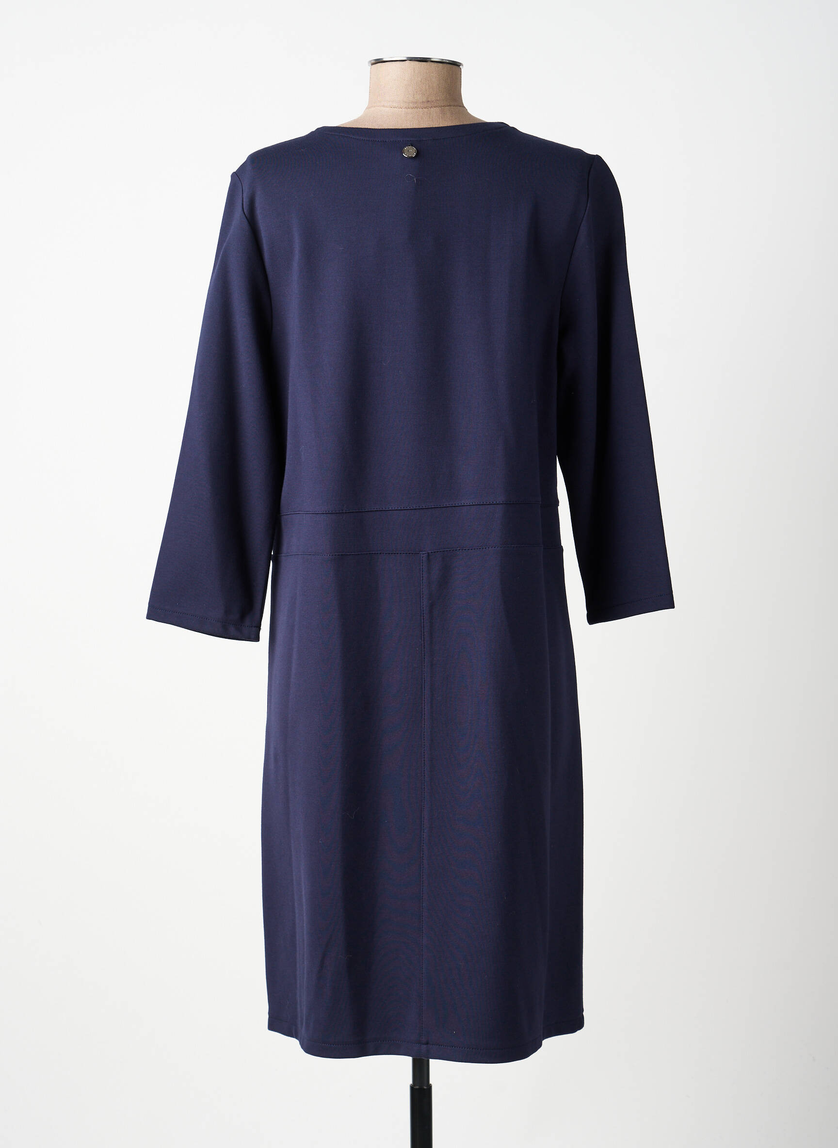 Robe mi-longue manches 3/4 manches 3/4 bleu STREET ONE femme