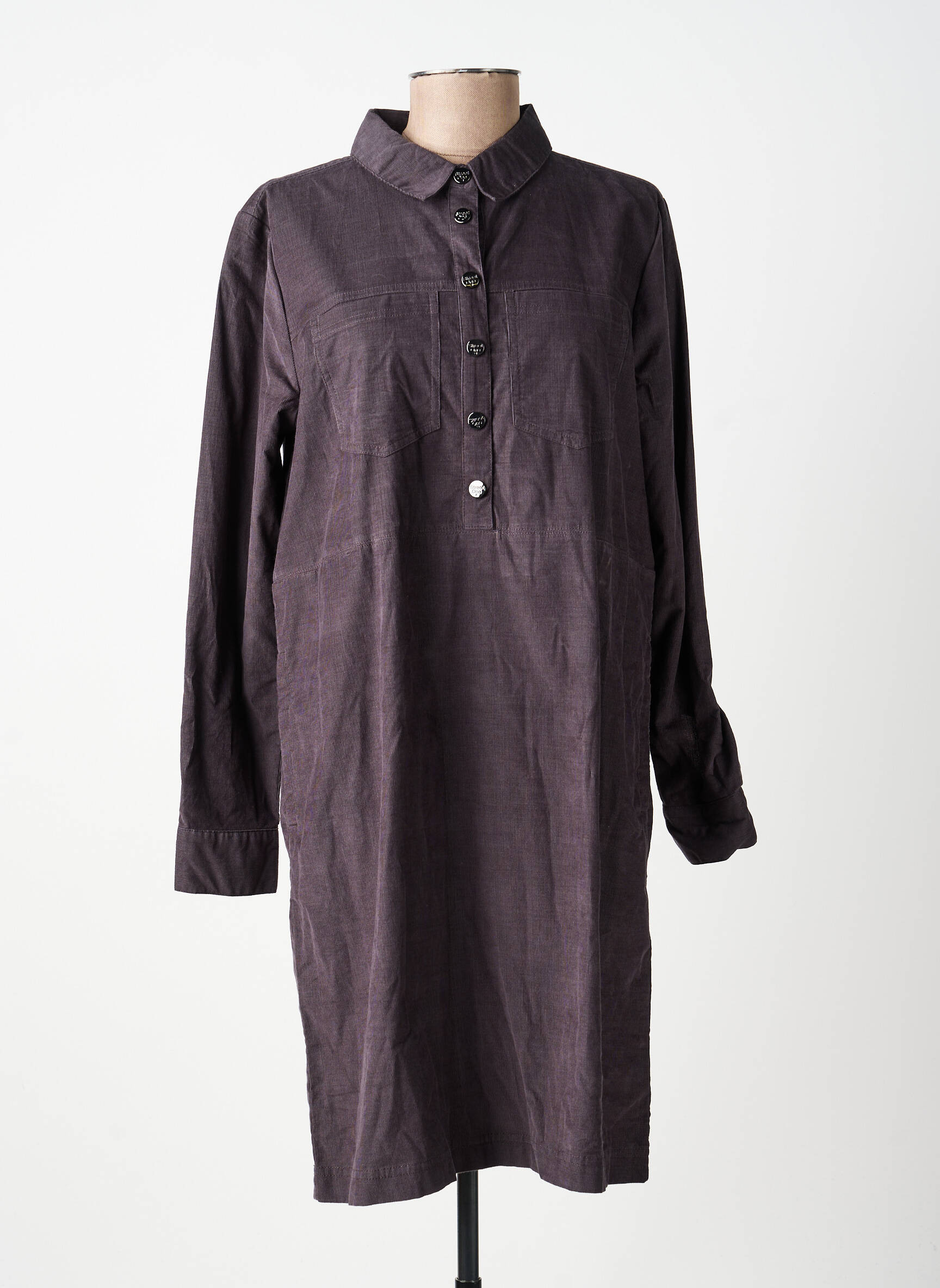 Robe courte manches longues manches longues violet STREET ONE femme