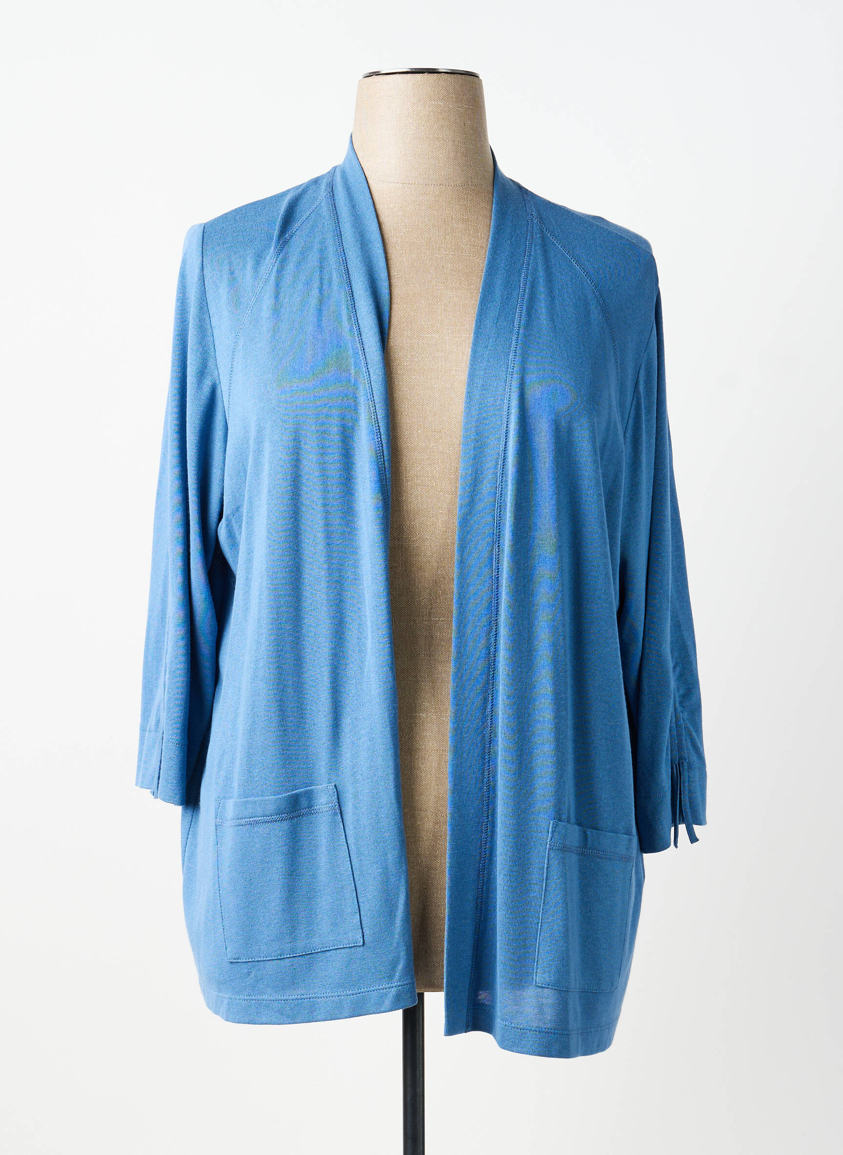 Gilet manches longues manches 3/4 bleu RABE femme