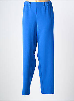 Pantalon droit stretch taille normale bleu FRANK WALDER femme