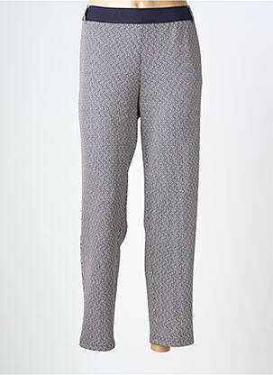 Pantalon slim taille élastique taille normale bleu FRANK WALDER femme
