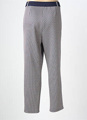 Pantalon slim taille élastique taille normale bleu FRANK WALDER femme