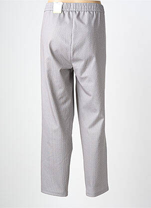 Pantalon slim taille élastique taille normale gris FRANK WALDER femme