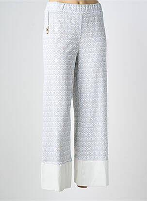 Pantalon droit stretch taille normale gris ELLY ITALIA femme