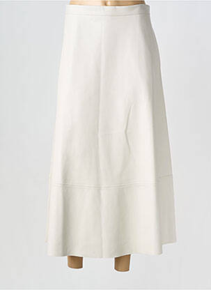 Jupe longue fermeture zippée au dos beige MILA PALOMA femme