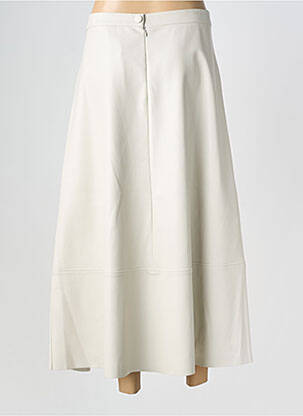 Jupe longue fermeture zippée au dos beige MILA PALOMA femme