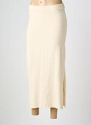 Jupe longue taille normale beige LOLA ESPELETA femme