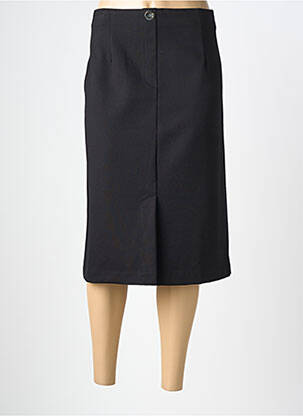 Jupe mi-longue stretch noir EAST DRIVE femme