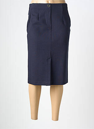 Jupe mi-longue stretch bleu EAST DRIVE femme