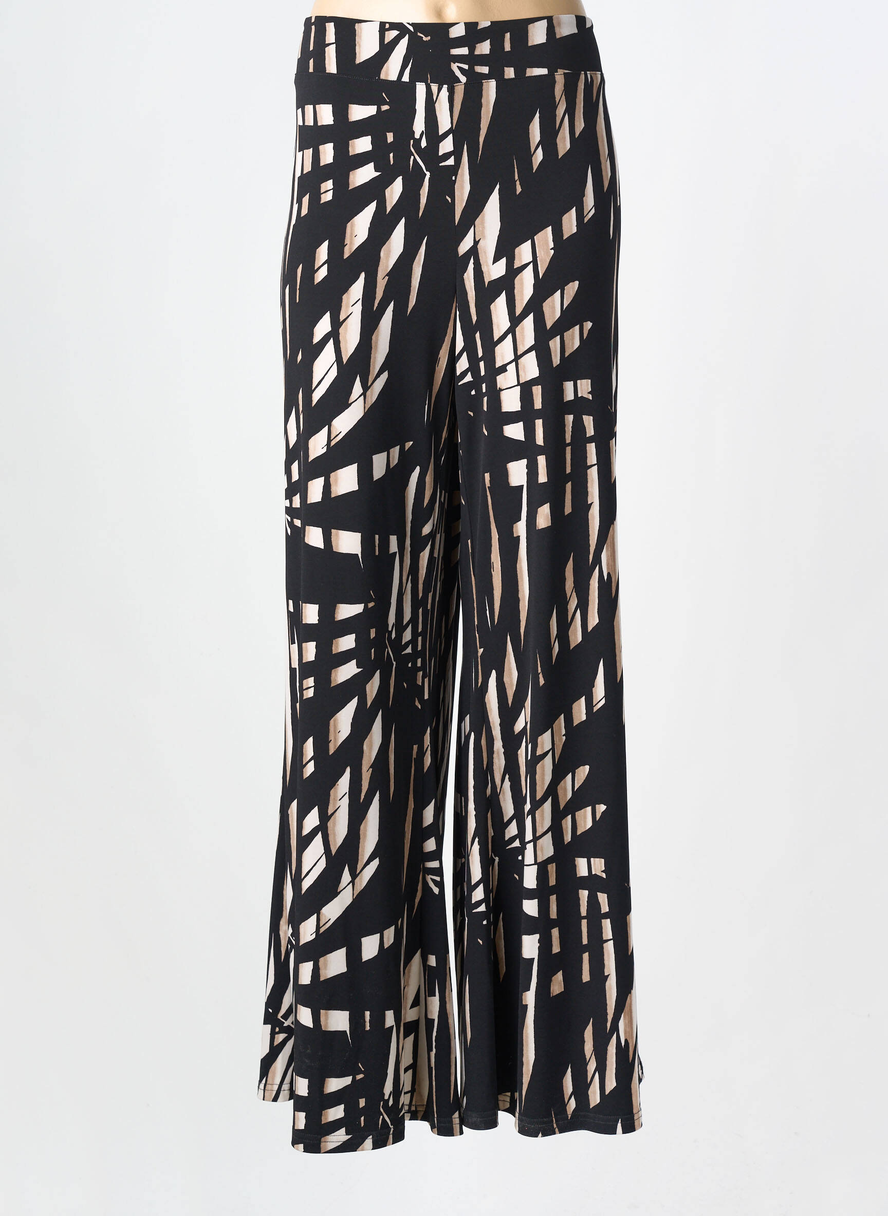 Pantalon large tissage crêpe taille normale noir JOSEPH RIBKOFF femme