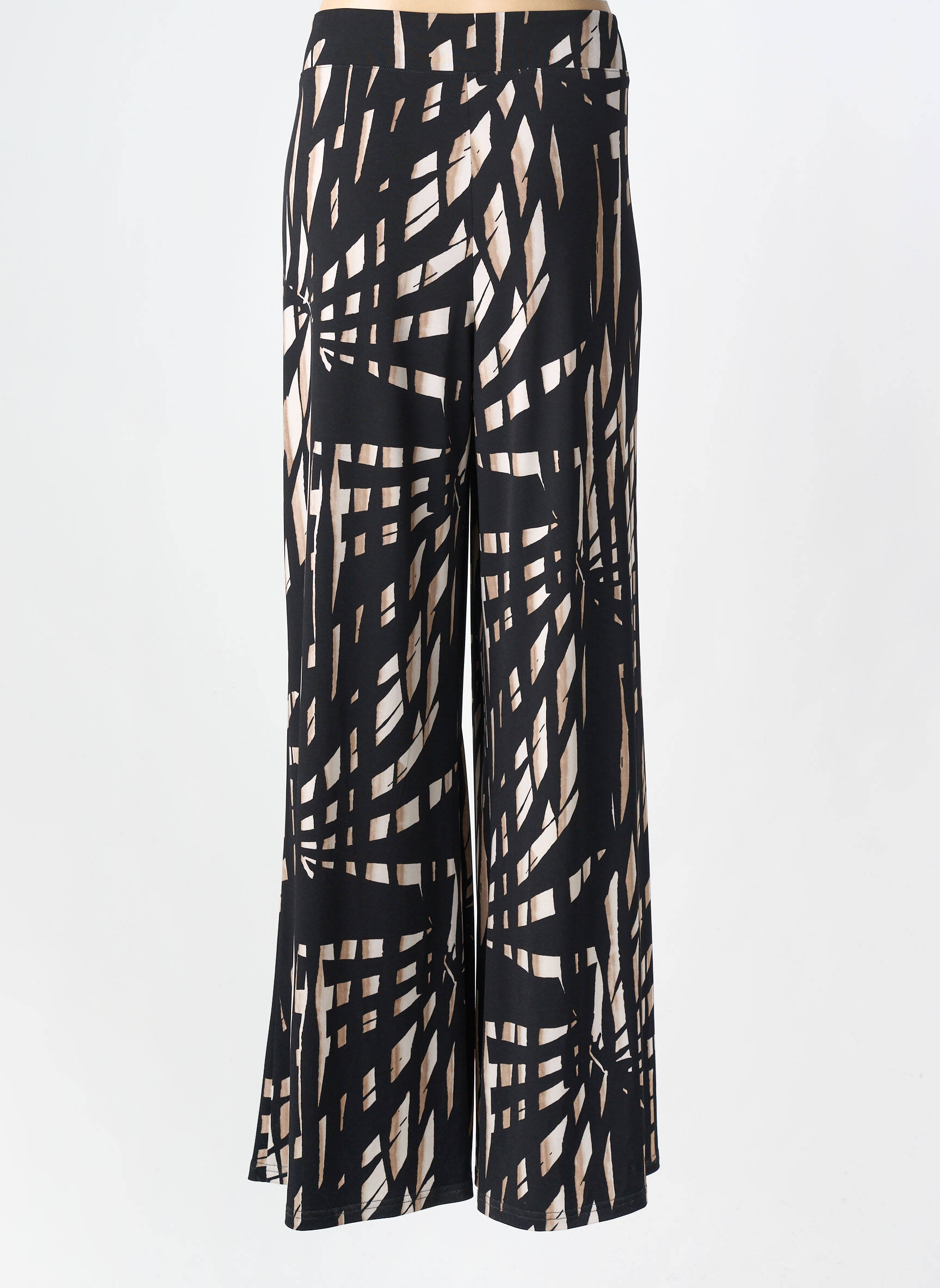 Pantalon large tissage crêpe taille normale noir JOSEPH RIBKOFF femme