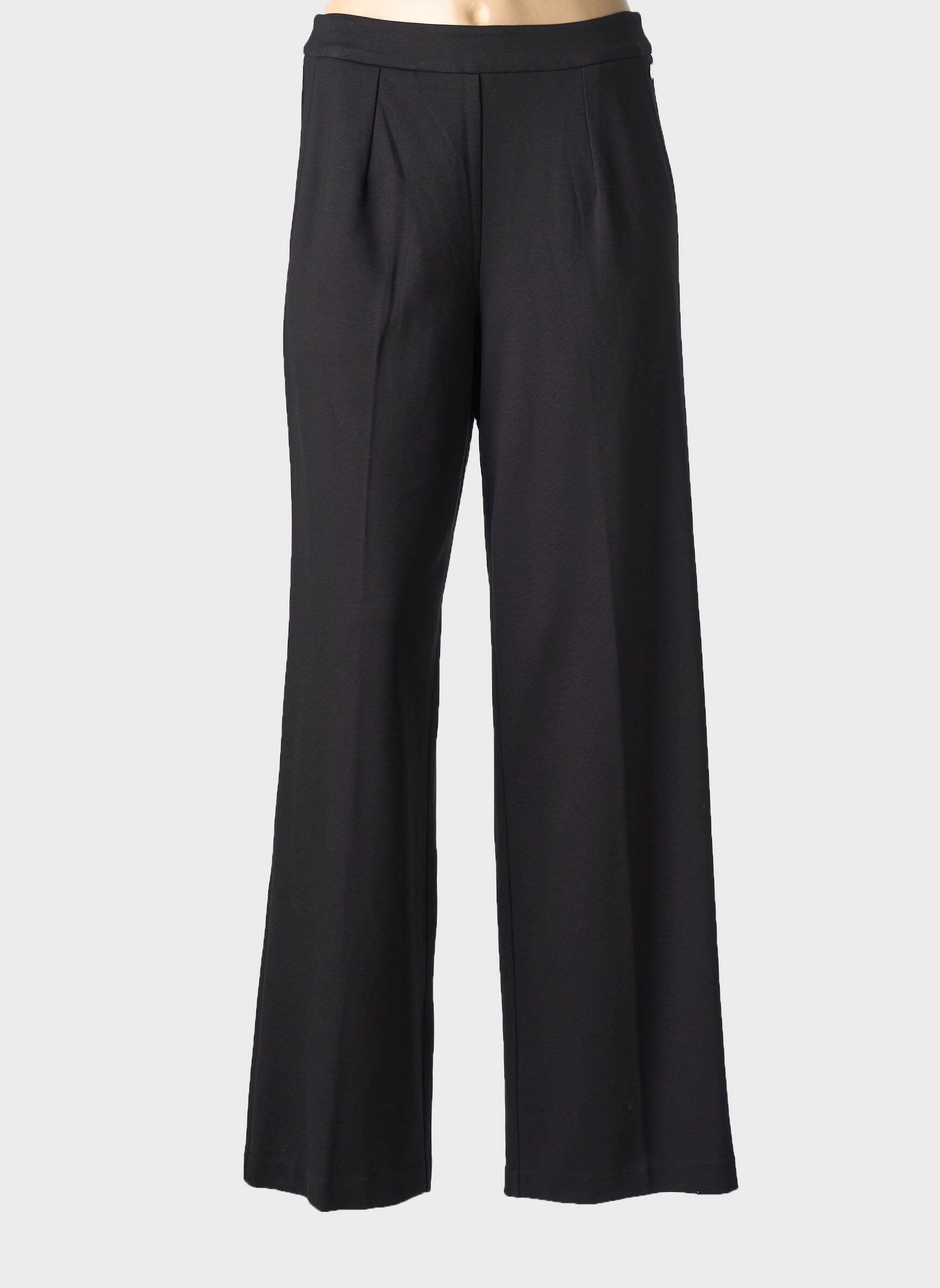Pantalon droit stretch taille normale noir LOLA ESPELETA femme