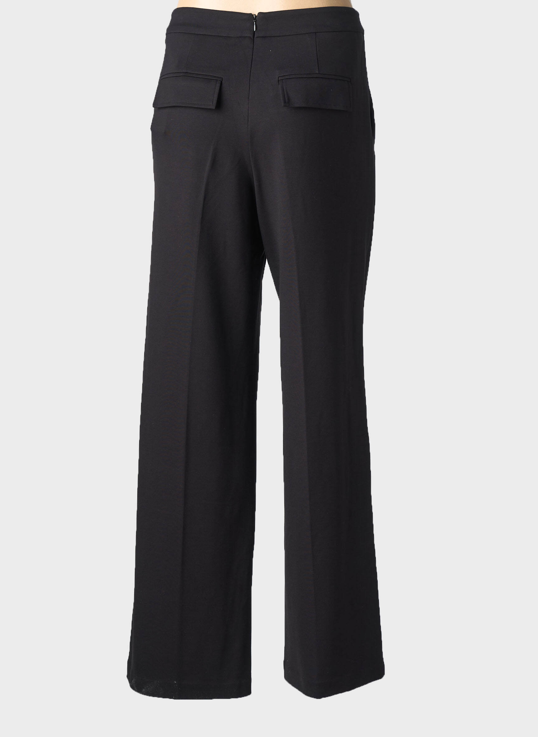 Pantalon droit stretch taille normale noir LOLA ESPELETA femme