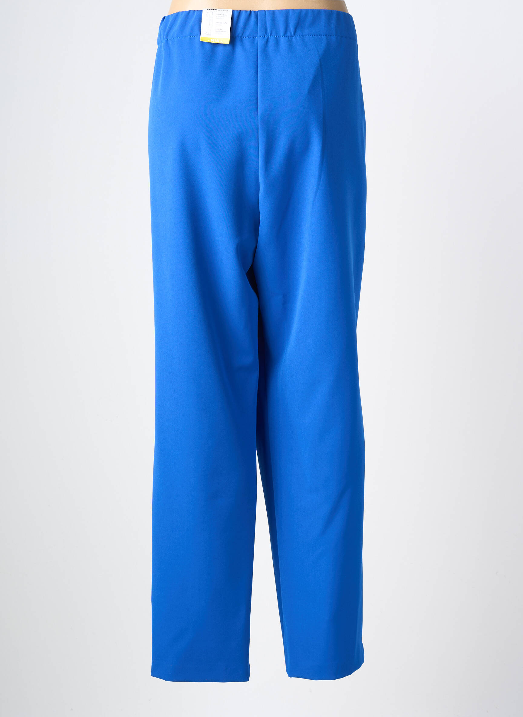 Pantalon droit stretch taille normale bleu FRANK WALDER femme