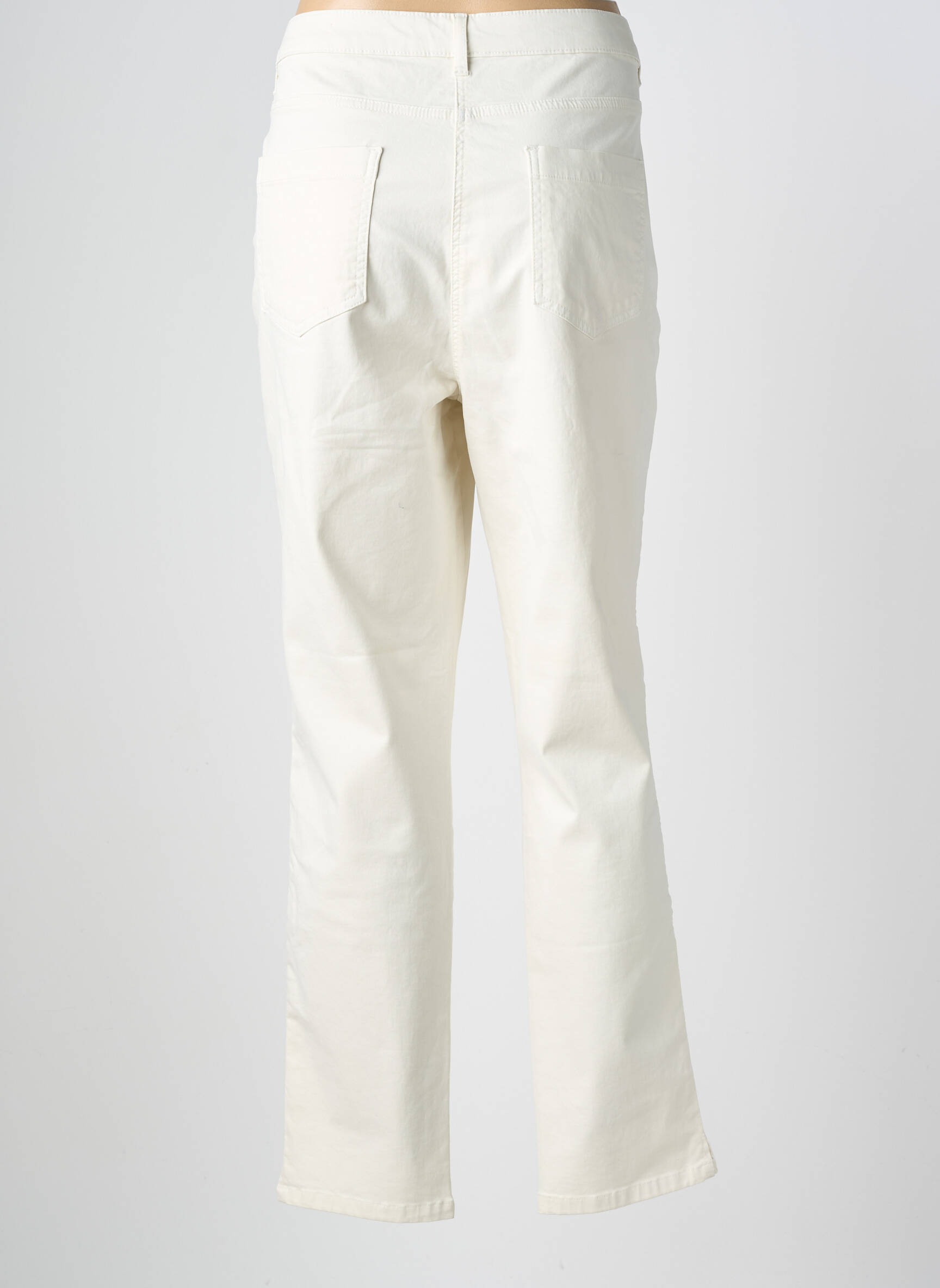 Jeans coupe slim tissage brut taille normale beige FUEGO WOMAN femme