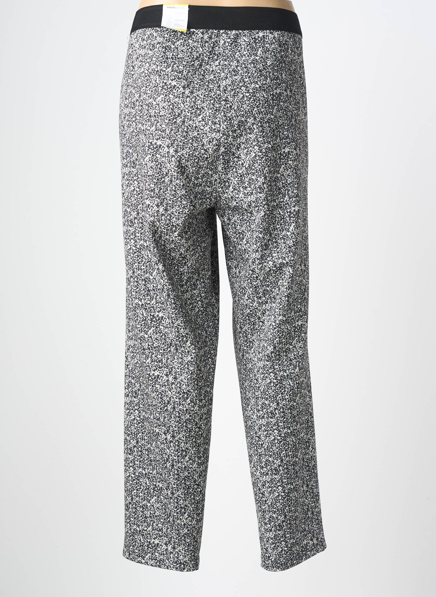 Pantalon slim taille élastique taille normale noir FRANK WALDER femme