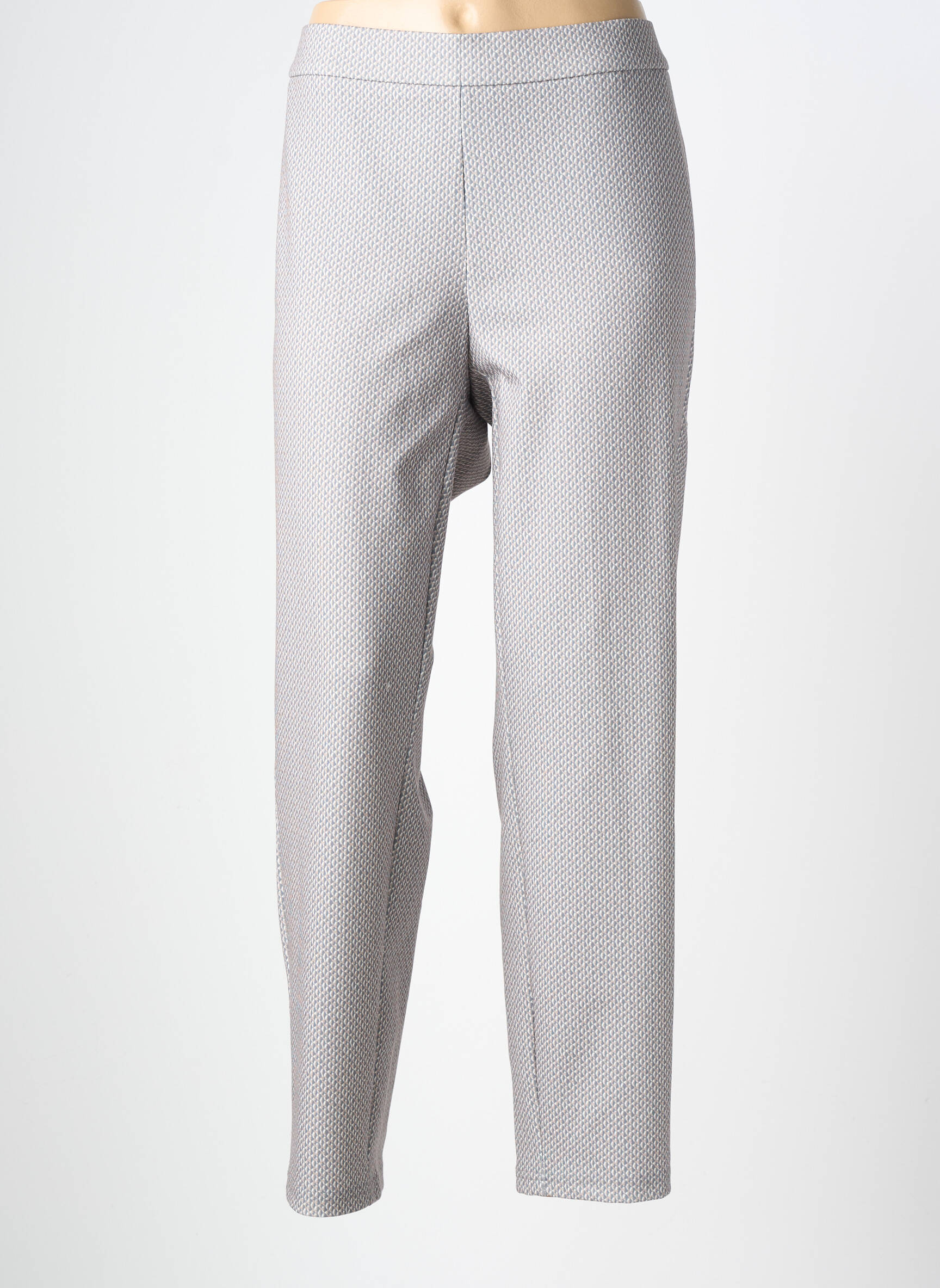 Pantalon slim taille élastique taille normale gris FRANK WALDER femme
