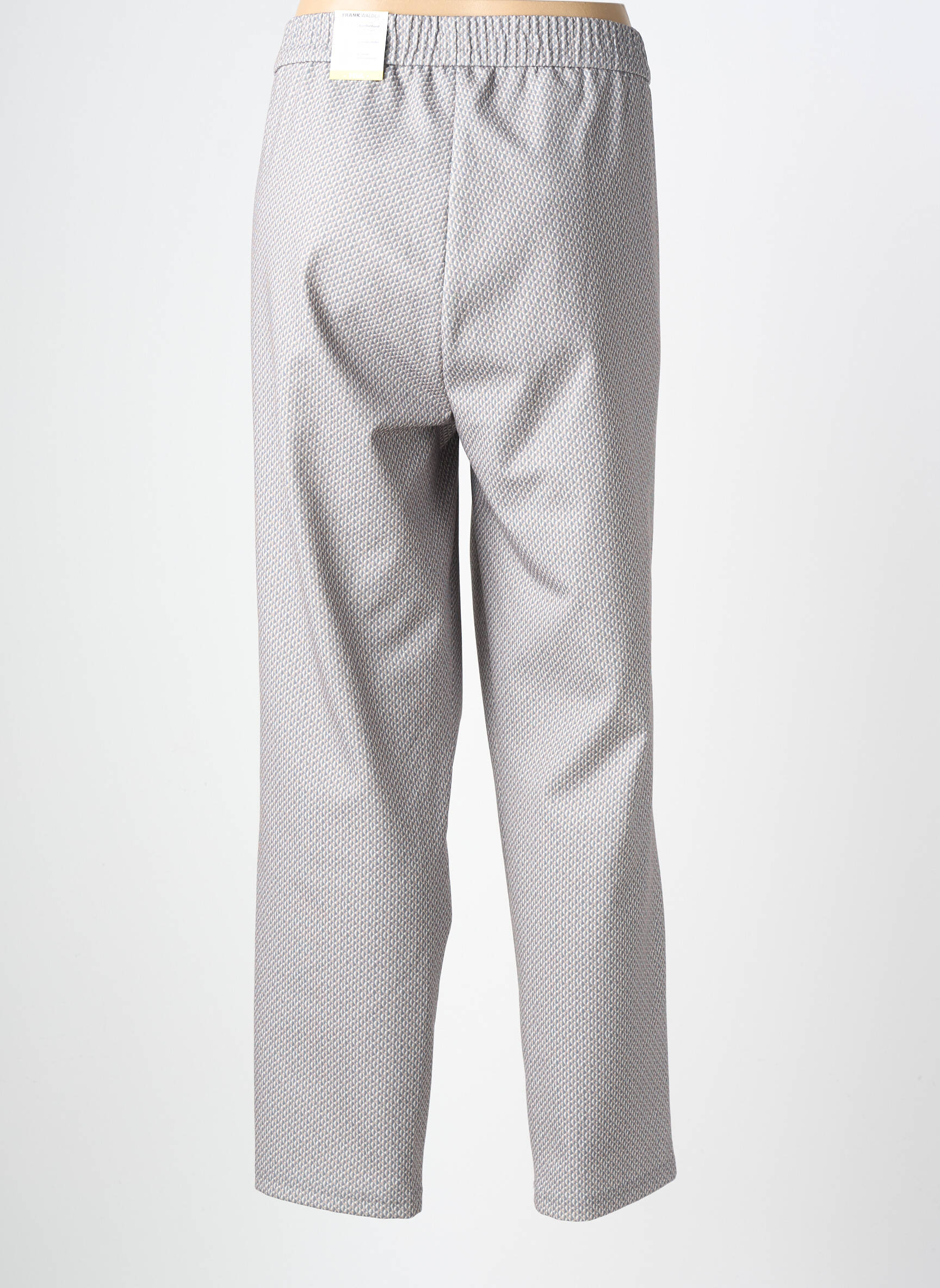 Pantalon slim taille élastique taille normale gris FRANK WALDER femme