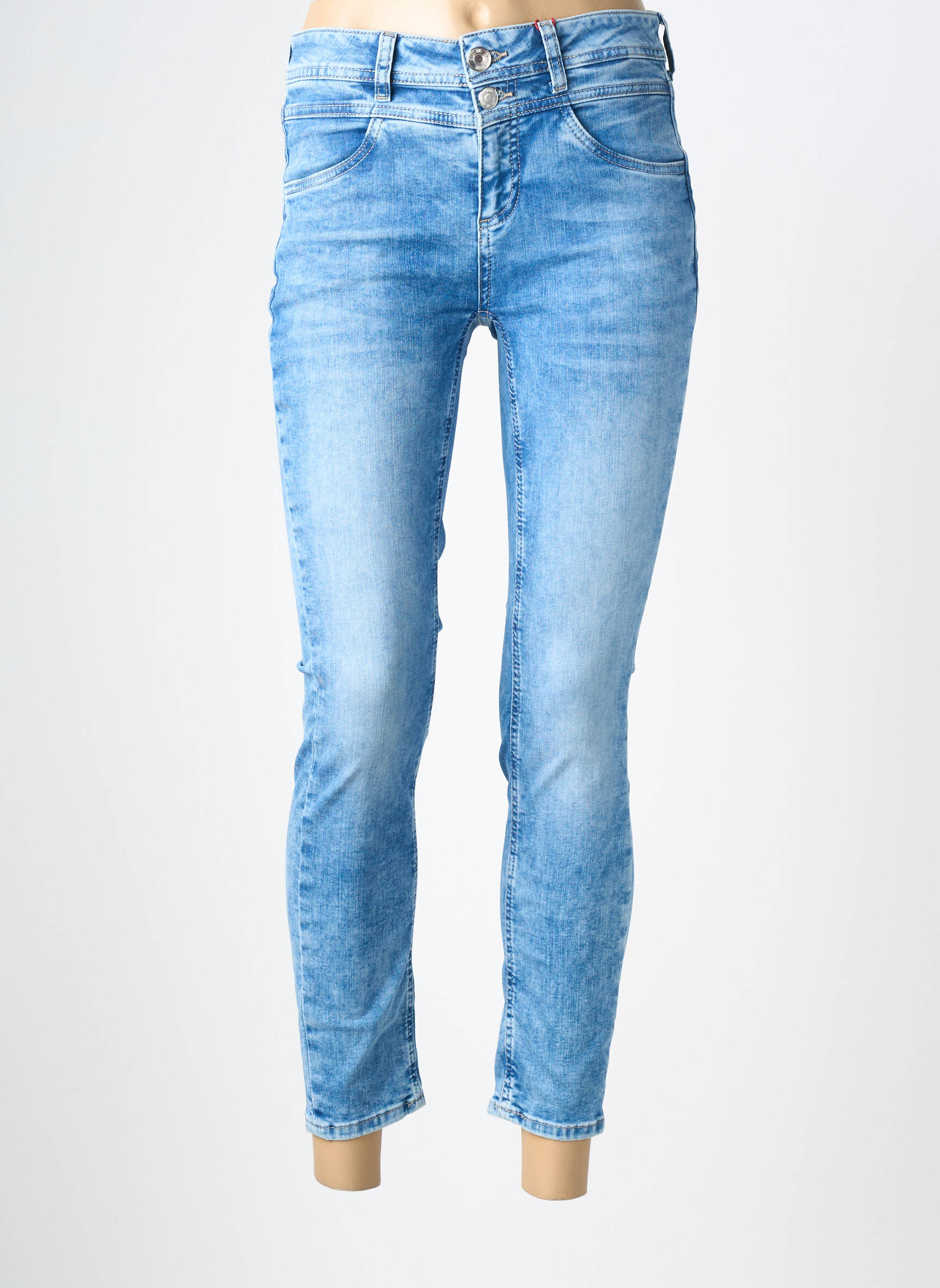 Jeans skinny taille normale taille normale bleu STREET ONE femme