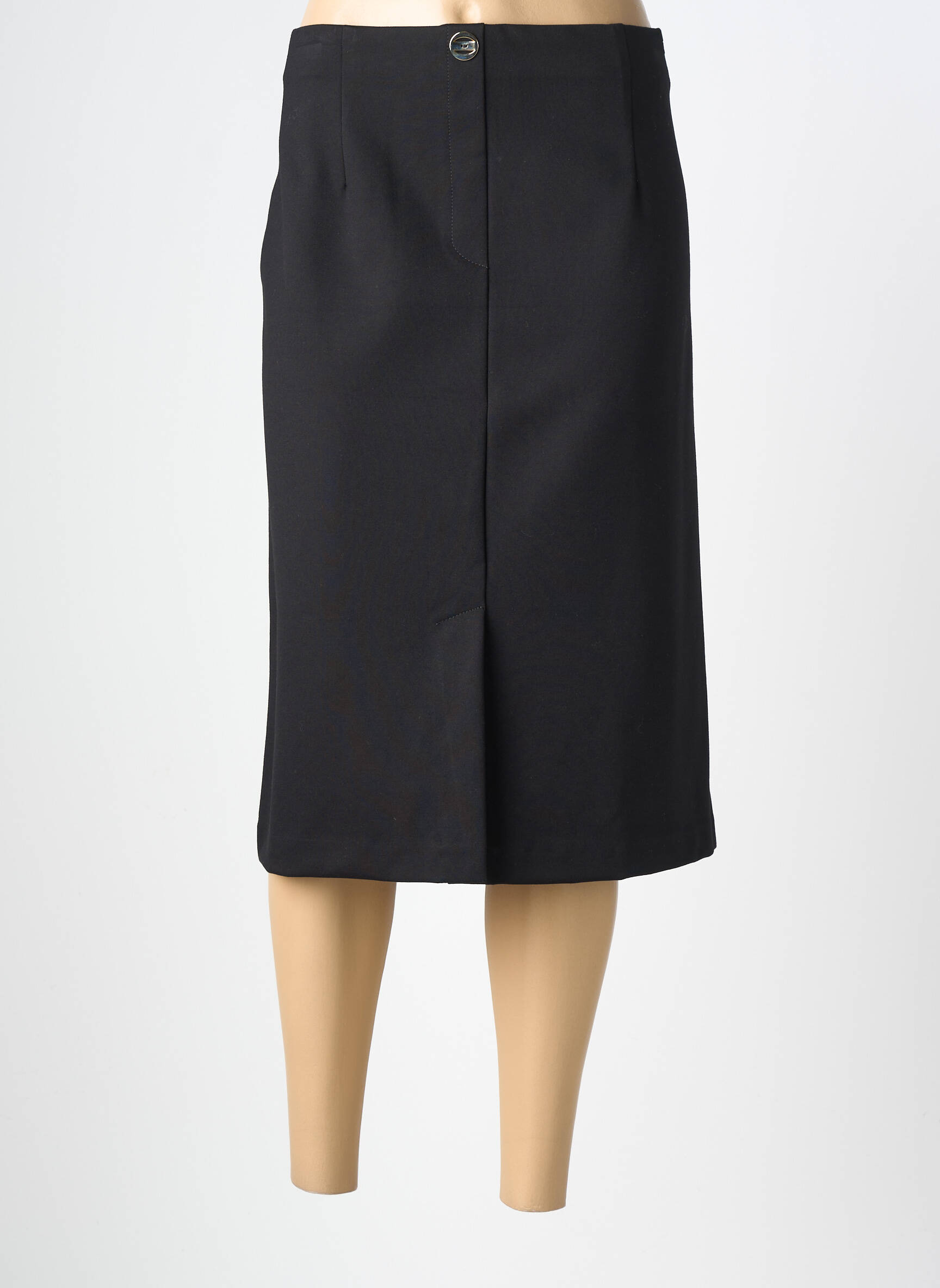 Jupe mi-longue stretch noir EAST DRIVE femme
