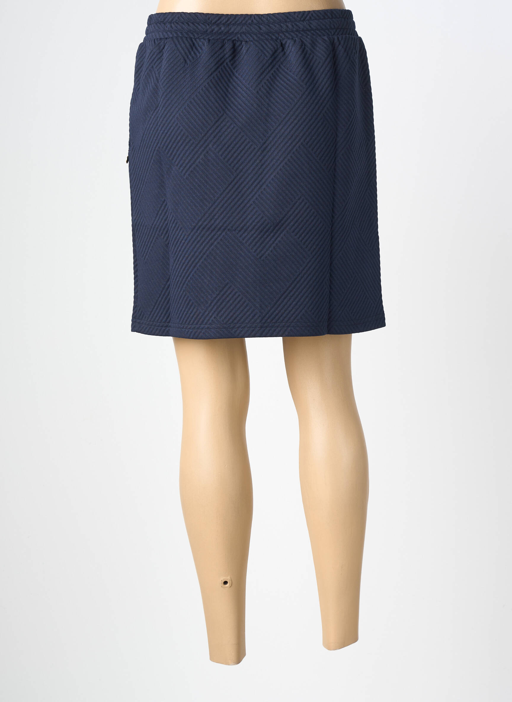 Jupe courte poches bleu ÉTYMOLOGIE femme