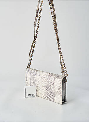 Sac multipoches forme rectangulaire argent JOAQUIM FERRER femme