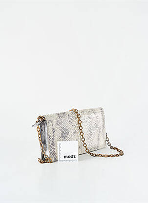 Sac multipoches forme rectangulaire argent JOAQUIM FERRER femme