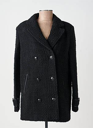 Manteau court coupe droite sans capuche noir THE KOOPLES femme