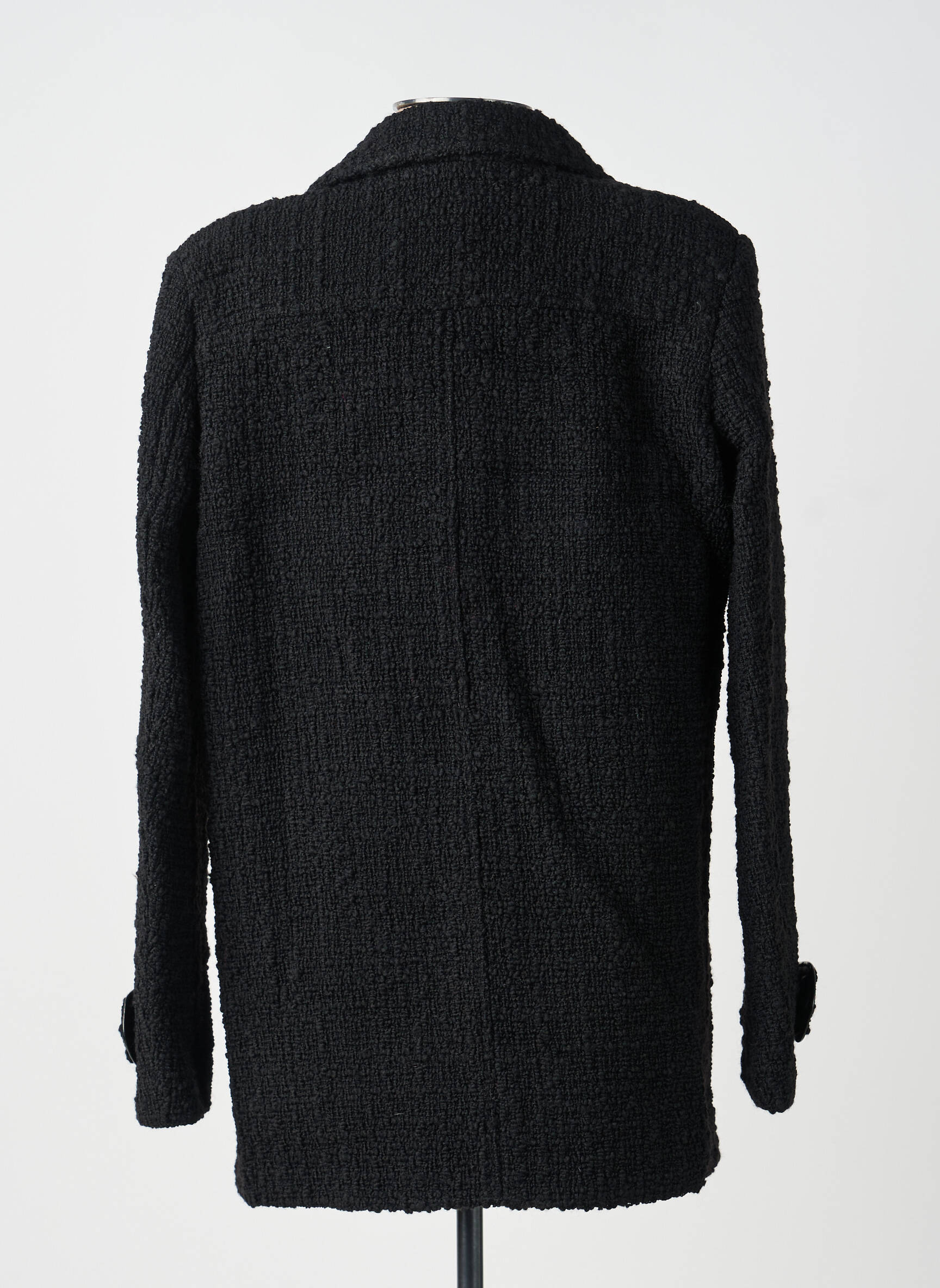 Manteau court coupe droite sans capuche noir THE KOOPLES femme