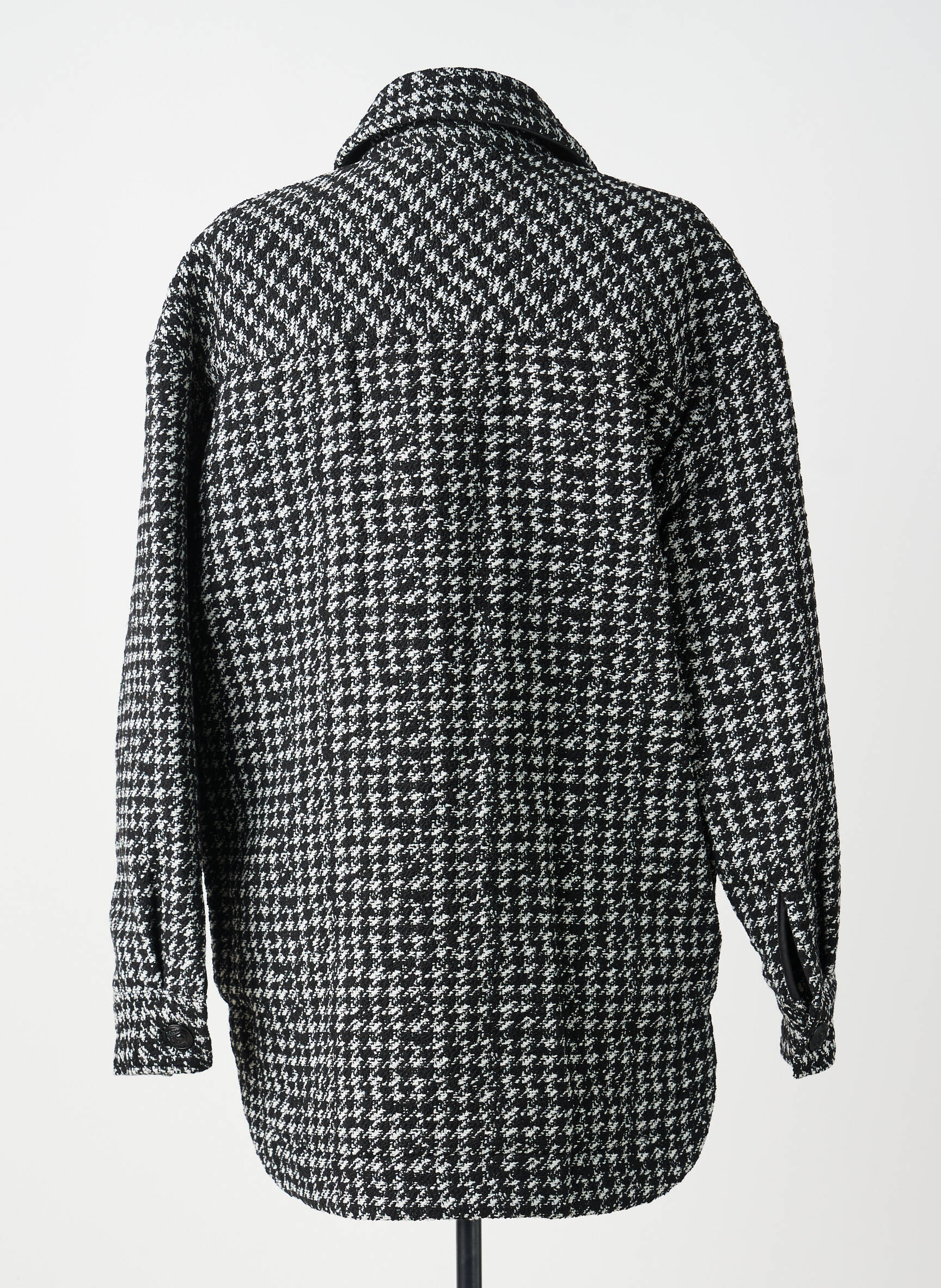 Manteau court coupe droite sans capuche noir THE KOOPLES femme