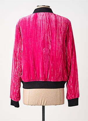 Blouson effet matière satinée rose THE KOOPLES femme