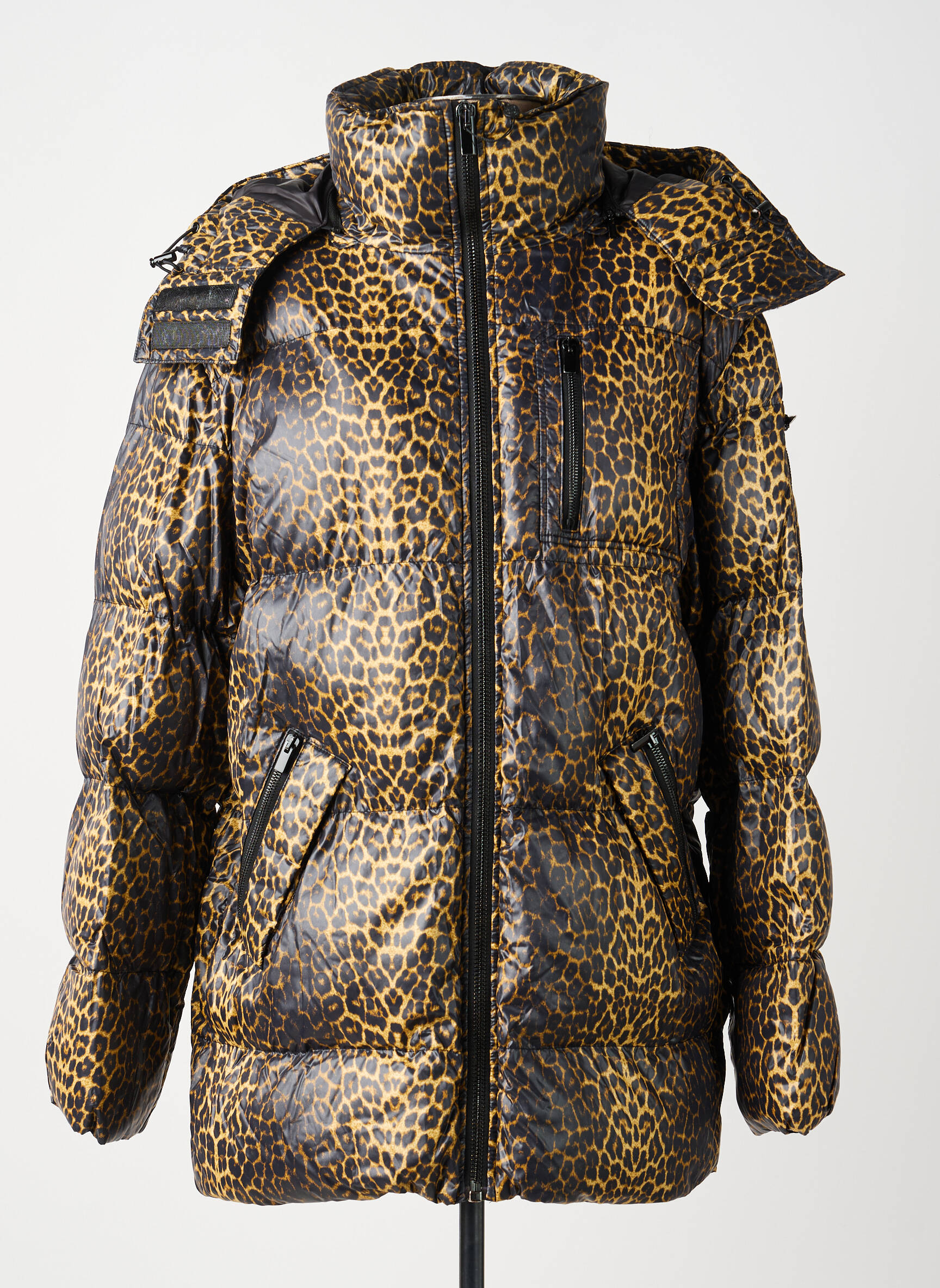 Doudoune manches longues a capuche noir THE KOOPLES femme
