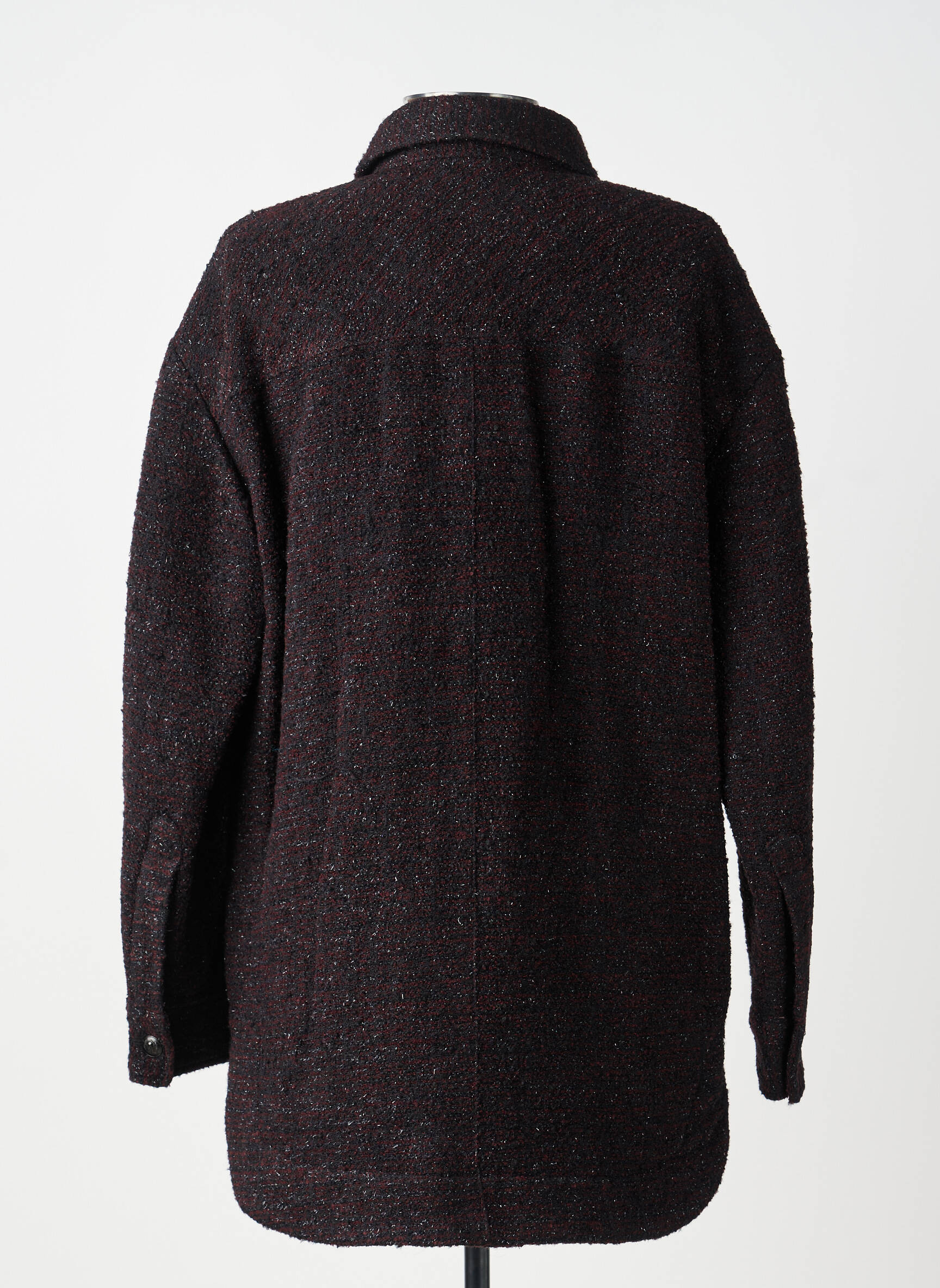 Manteau court coupe droite sans capuche noir THE KOOPLES femme