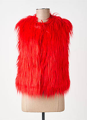 Gilet sans manche poches rouge THE KOOPLES femme