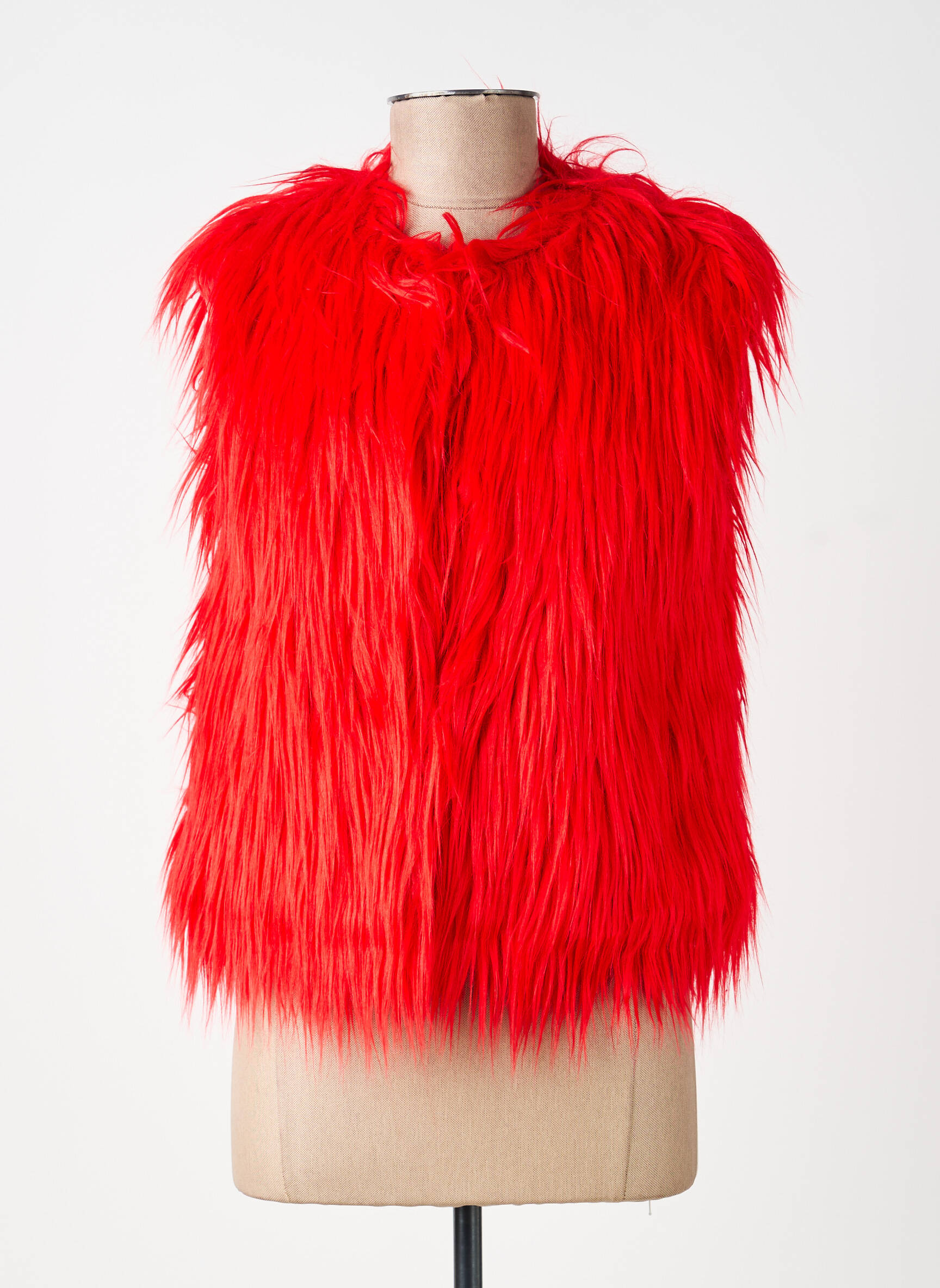 Gilet sans manche poches rouge THE KOOPLES femme
