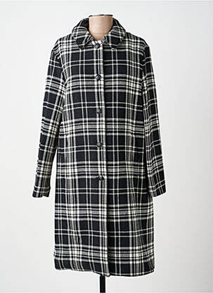 Manteau long coupe droite sans capuche noir THE KOOPLES femme