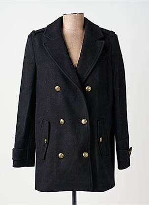 Manteau court coupe droite sans capuche noir THE KOOPLES femme