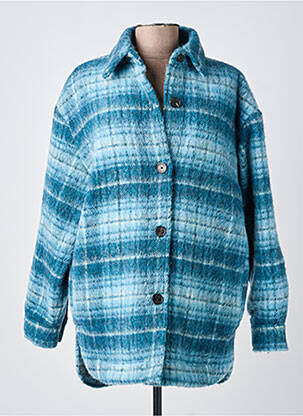Veste casual poignets boutonnés avec fente bleu THE KOOPLES femme